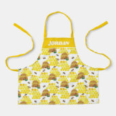 Die sehr hungrige Raupe Rette das Bienenmuster Schürze (Vorderseite)