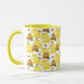 Die sehr hungrige Raupe Rette das Bienenmuster Tasse (Links)