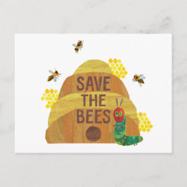 Die sehr hungrige Raupe Rettete die Bienen Postkarte