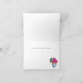 Die sehr hungrige Raupe | Vielen Dank Dankeskarte (Innenseite)