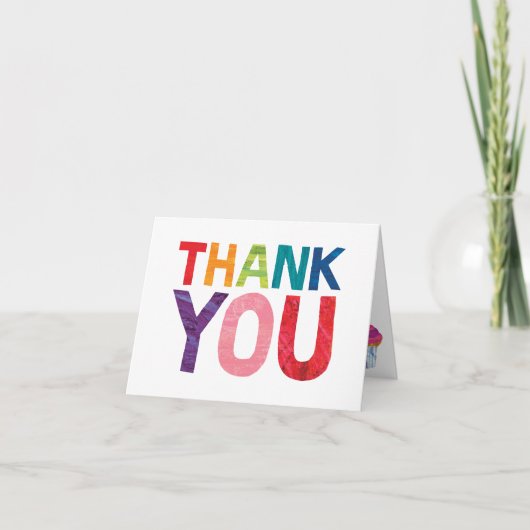 Die sehr hungrige Raupe | Vielen Dank Dankeskarte (Vorderseite)