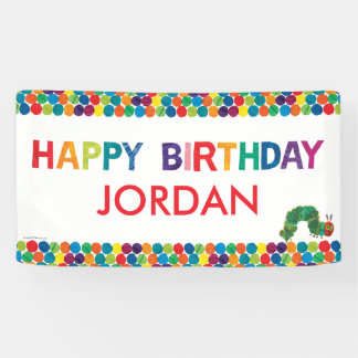 Die sehr hungrige Raupe zum Geburtstag Banner