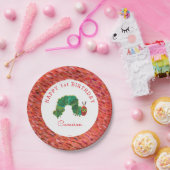 Die sehr hungrige Raupe zum Geburtstag Pappteller (Party)