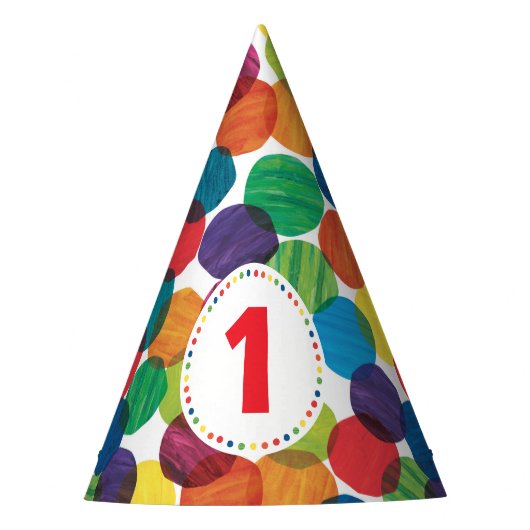 Die sehr hungrige Raupe zum Geburtstag Partyhütchen (Vorderseite)