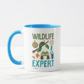 Die sehr unglückliche Raupe des Wildtierexperten Tasse (Links)