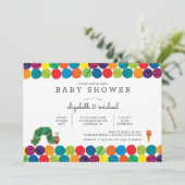 Die sehr unglückliche Raupe Kinderdusche Einladung (Stehend Vorderseite)