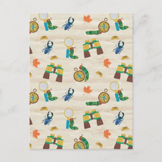 Die sehr unglückliche Raupe Wildtierexperte Patter Postkarte (Vorderseite)