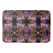 Die seidene Wiederholung in schwarz und bordeauxro Badematte (Vorderseite)