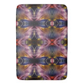 Die seidene Wiederholung in schwarz und bordeauxro Badematte (Vorderseite Vertikal)