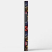 Die seidene Wiederholung in schwarz und bordeauxro Case-Mate iPhone Hülle (Rückseite / Rechts)