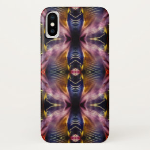Die seidene Wiederholung in schwarz und bordeauxro Case-Mate iPhone Hülle