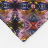 Die seidene Wiederholung in schwarz und bordeauxro Fleecedecke (Ecke)