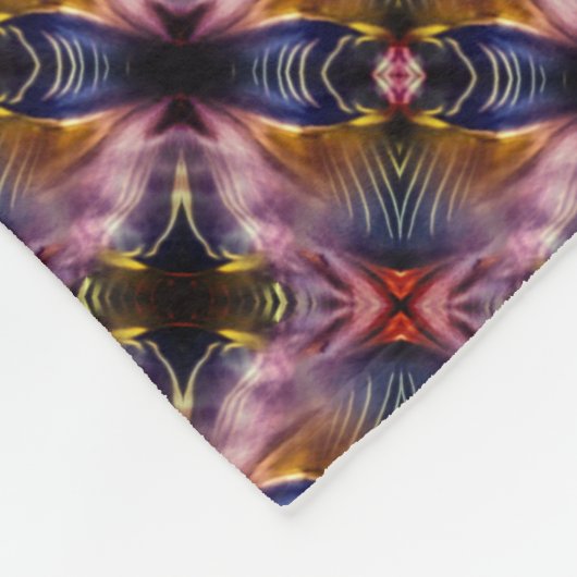 Die seidene Wiederholung in schwarz und bordeauxro Fleecedecke (Ecke)