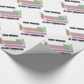 Die Seifen-Herstellung ist gerade Chemie Geschenkpapier (Ecke)