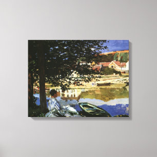 Die Seine-Bank, Bennecourt von Claude Monet Leinwanddruck