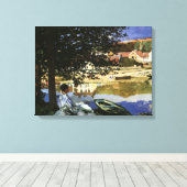 Die Seine-Bank, Bennecourt von Claude Monet Leinwanddruck (Insitu (Holzboden))