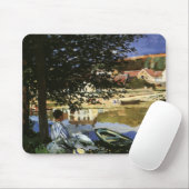 Die Seine-Bank, Bennecourt von Claude Monet Mousepad (Mit Mouse)
