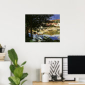Die Seine-Bank, Bennecourt von Claude Monet Poster (Heimbüro)