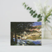 Die Seine-Bank, Bennecourt von Claude Monet Postkarte (Stehend Vorderseite)