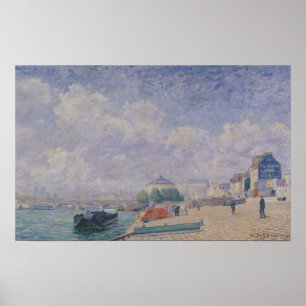 Die Seine bei Bercy, 1885 Poster