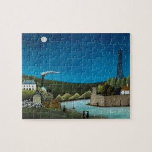 Die Seine bei Suresnes von Henri Rousseau, Vintage Puzzle