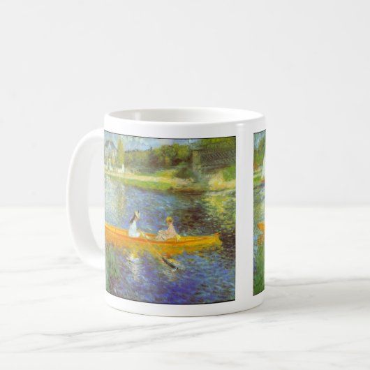 Die Seine durch Pierre Renoir Kaffeetasse (Vorderseite Links)