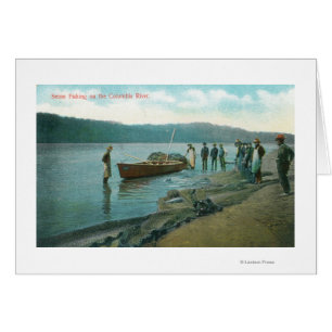 Die Seine-Fischen auf dem RiverColumbia Fluss ODER