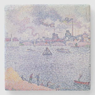 Die Seine, Grenelle, 1899 Steinuntersetzer