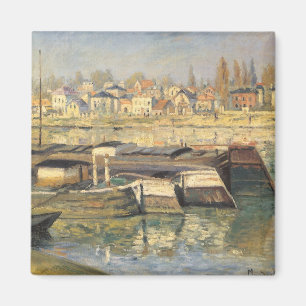 Die Seine in Asnieres von Claude Monet Magnet