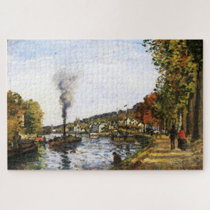 Die Seine in Marly (1871) von Camille Pissarro Puzzle