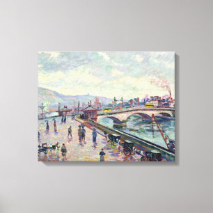 Die Seine in Rouen Leinwanddruck