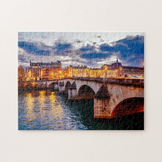 Die Seine Paris. Puzzle (Horizontal)