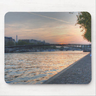 Die Seine-Sonnenuntergang Mousepad