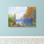 Die Seine-Ufer im Herbst Claude Monet Leinwanddruck (Insitu (Holzboden))