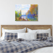 Die Seine-Ufer im Herbst Claude Monet Leinwanddruck (Insitu (Schlafzimmer))
