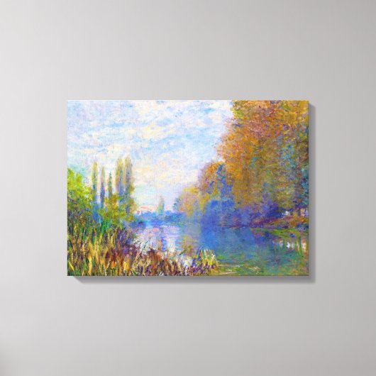 Die Seine-Ufer im Herbst Claude Monet Leinwanddruck (Vorderseite)