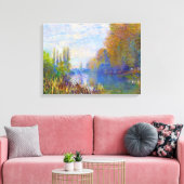 Die Seine-Ufer im Herbst Claude Monet Leinwanddruck (Insitu (Wohnzimmer))