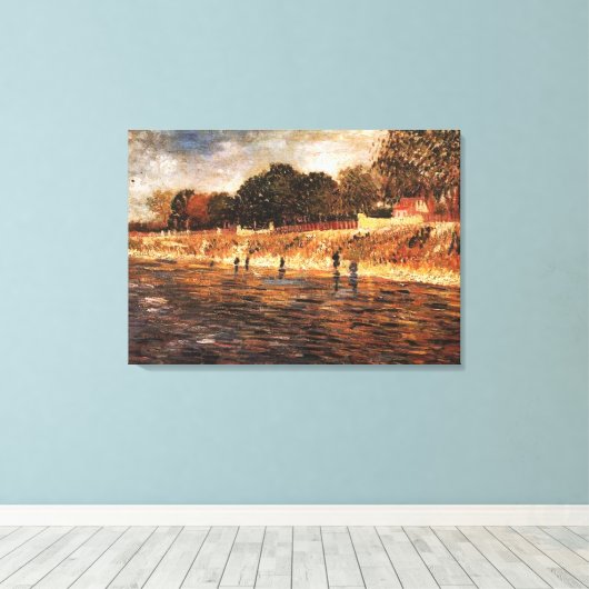 Die Seine-Ufer, Vincent van Gogh Leinwanddruck (Insitu (Holzboden))