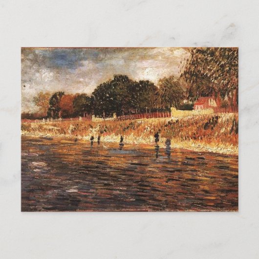 Die Seine-Ufer, Vincent van Gogh Postkarte (Vorderseite)