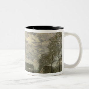 Die Seine und Notre Dame Zweifarbige Tasse