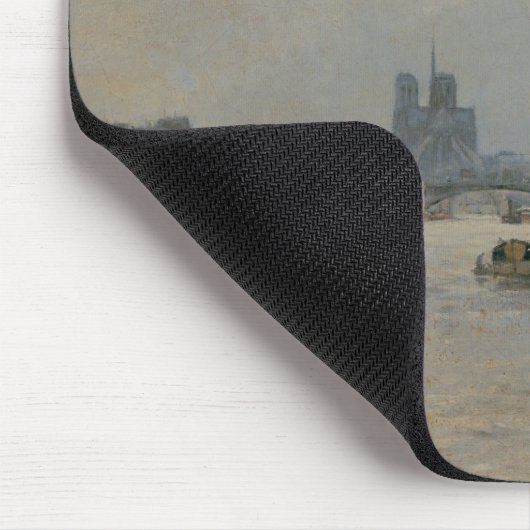 Die Seine von Quai de la Rapee Mousepad (Ecke)