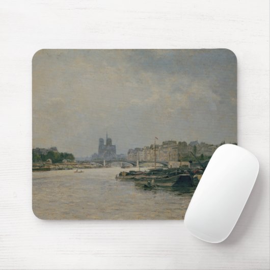 Die Seine von Quai de la Rapee Mousepad (Mit Mouse)
