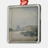 Die Seine von Quai de la Rapee Ornament Aus Metall (Links)