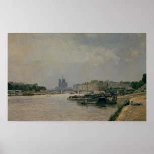 Die Seine von Quai de la Rapee Poster