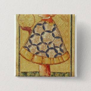 Die Seite der Münzen, von einem Satz Tarotkarten Button