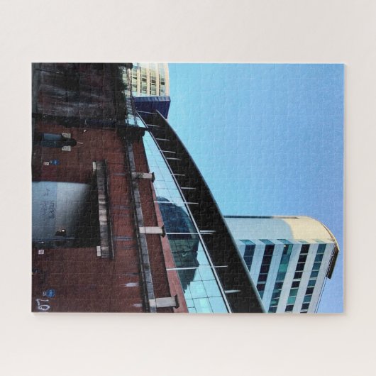 Die Seite des Bahnhofs Puzzle (Horizontal)