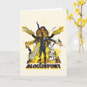 Die Selbstmordkommando | Bloodsport Action Graphic Karte (Gelbe Blume)