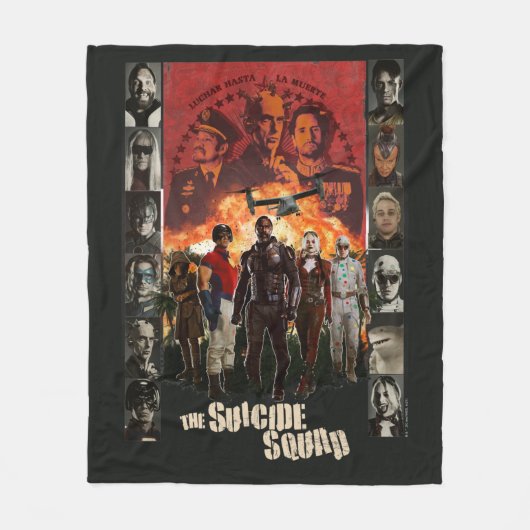 Die Selbstmordkommando | Exlposit Character Roster Fleecedecke (Vorderseite)