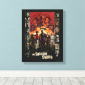 Die Selbstmordkommando | Exlposit Character Roster Leinwanddruck (Insitu (Holzboden))