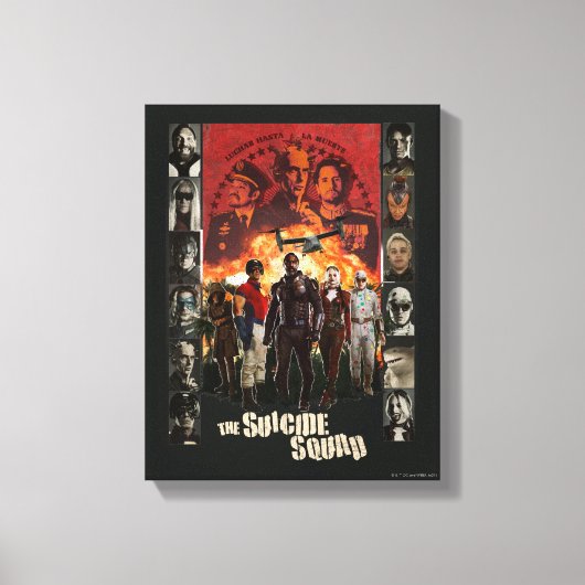 Die Selbstmordkommando | Exlposit Character Roster Leinwanddruck (Vorderseite)